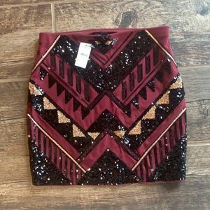 Express Sequin Skirt! NWT! XS!